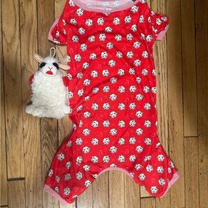 Lamb Chop Red Pajama- Size Large and flat Toy